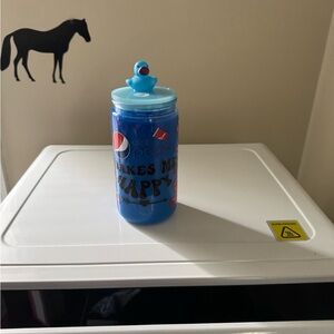 Pepsi Blue Cup with Duck Top